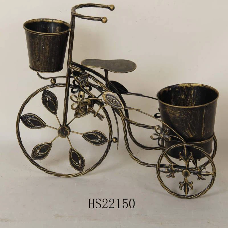 Vintage Metal Bicycle Planter